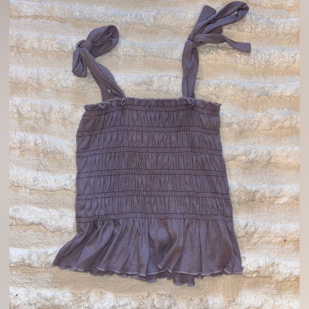 Altar'd State Lilac Ruffle Blouse - Picture 2 of 3